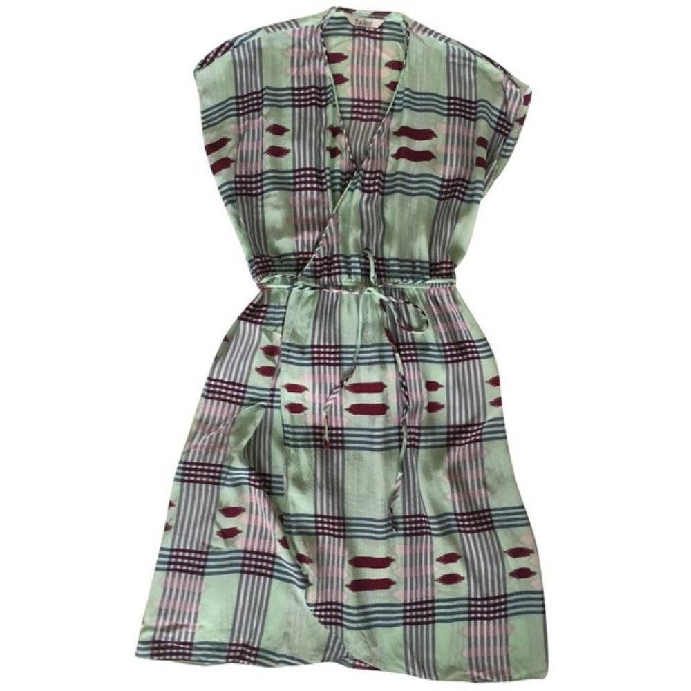 Tucker Silk Wrap Dress